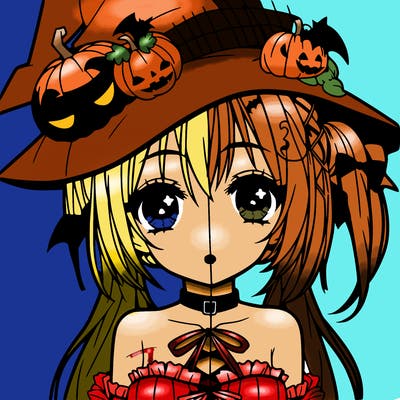 halloween anime girl