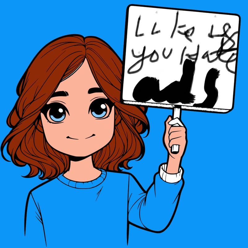 realistic girl holding up a sign