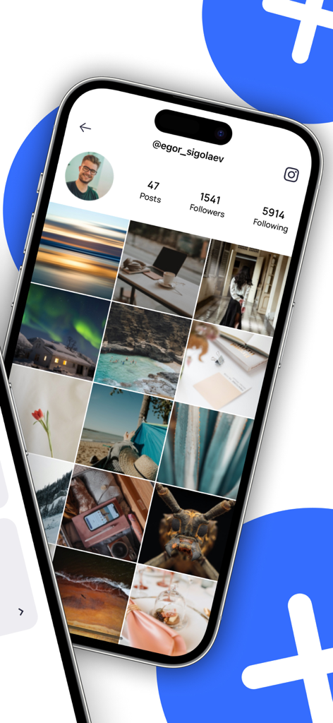 Zippy: IG Unfollowers Tracker - Captura de pantalla de la aplicación Zippy mostrando un perfil de Instagram con estadísticas de seguidores y seguidos