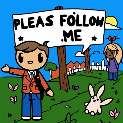 please follow me