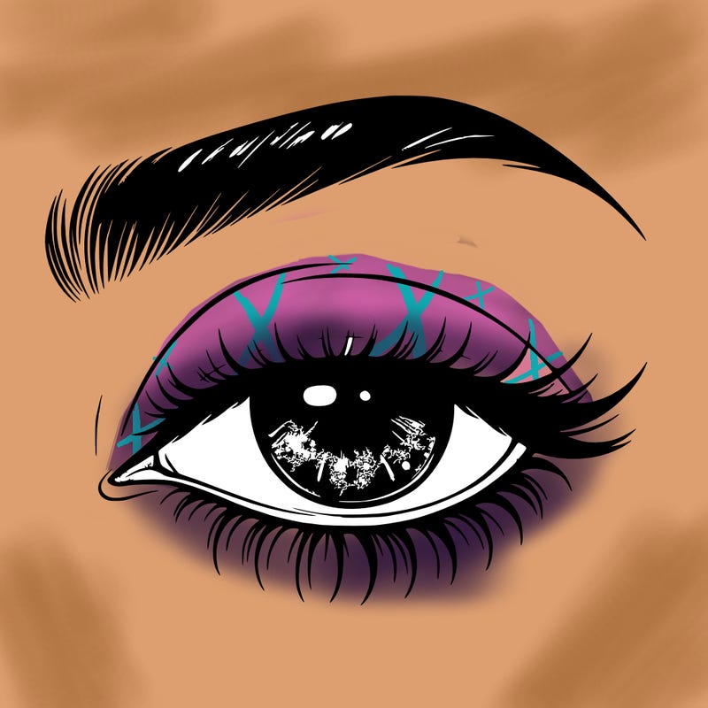 eye closed realistic