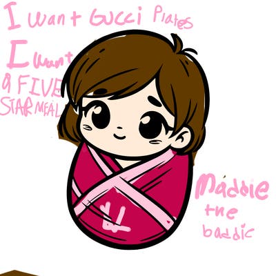 small infant girl wrapped in a small blanket