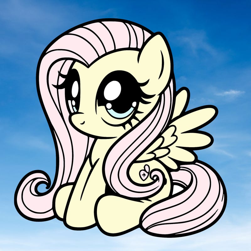 fluttershy muy little pony