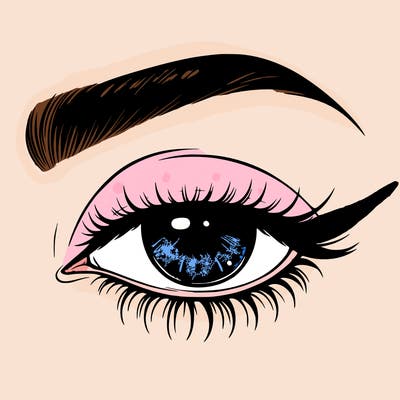 eye closed realistic