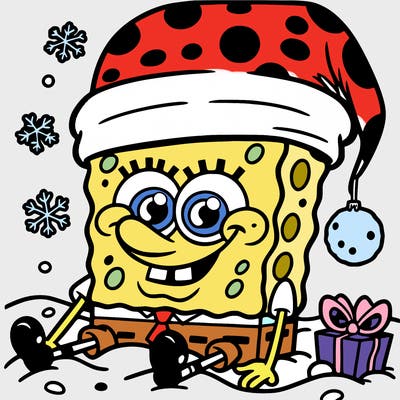 christmas sponge bob