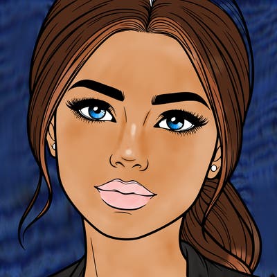 realistic woman’s face