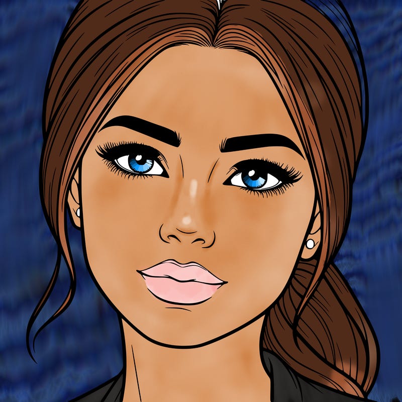 realistic woman’s face