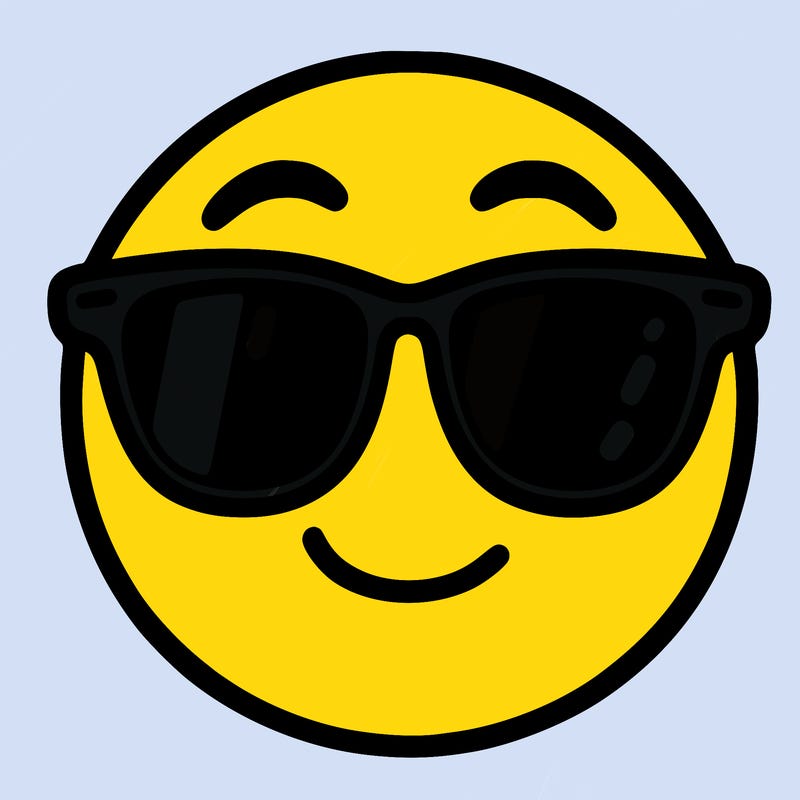 emoji with sunglasses