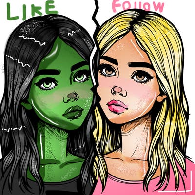 realistic girl split