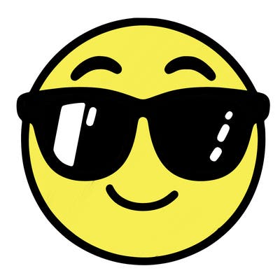 emoji with sunglasses
