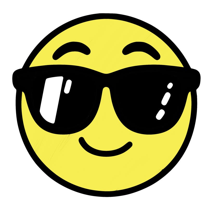 emoji with sunglasses