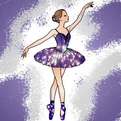 realistic ballerina