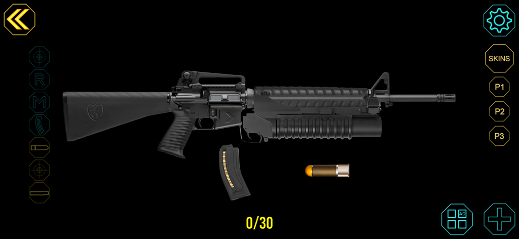 eWeapons™ Weapon Simulator - Assault rifle with grenade launcher in eWeapons gun simulator