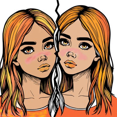 realistic girl split