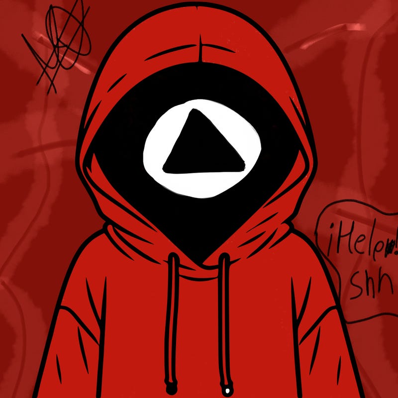 faceless girl in hoodie
