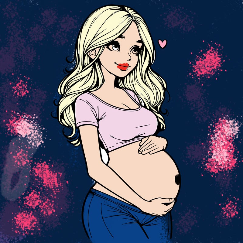 realistic pregnant girl