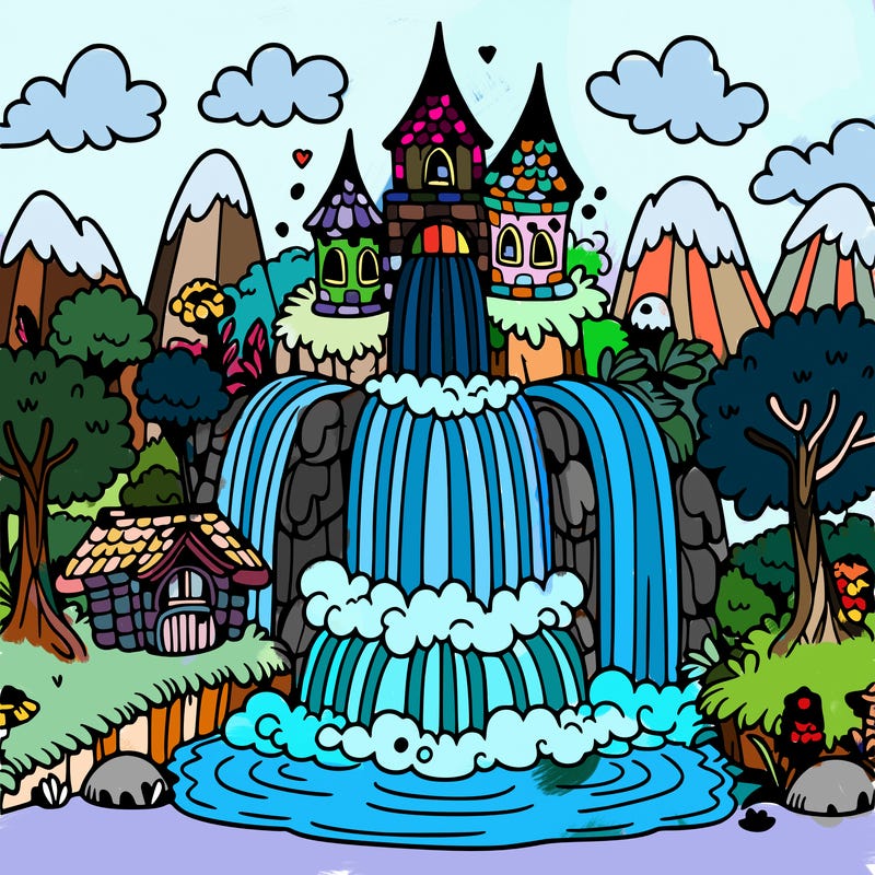 fairytale waterfall