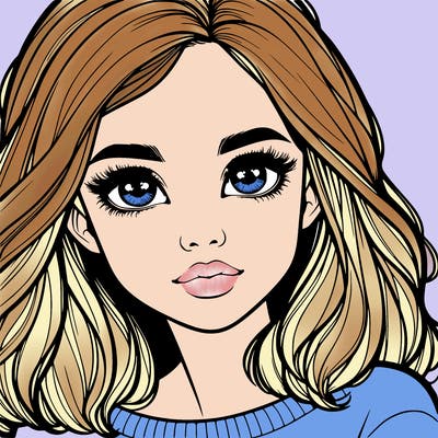 realistic girl whith cute eyes