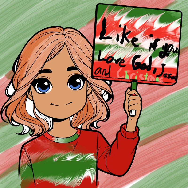 realistic girl holding up a sign