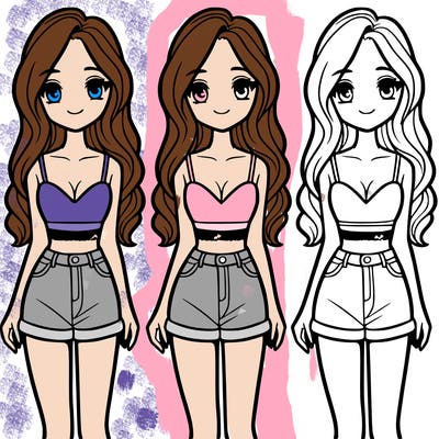 girl in a cute crop top