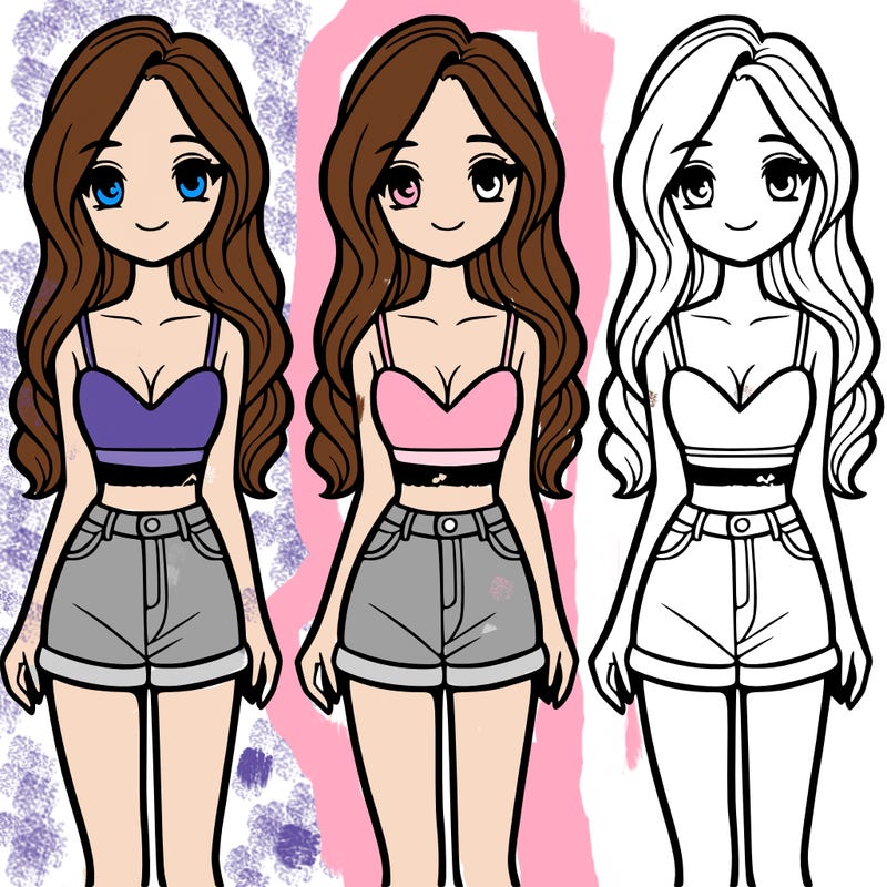 girl in a cute crop top