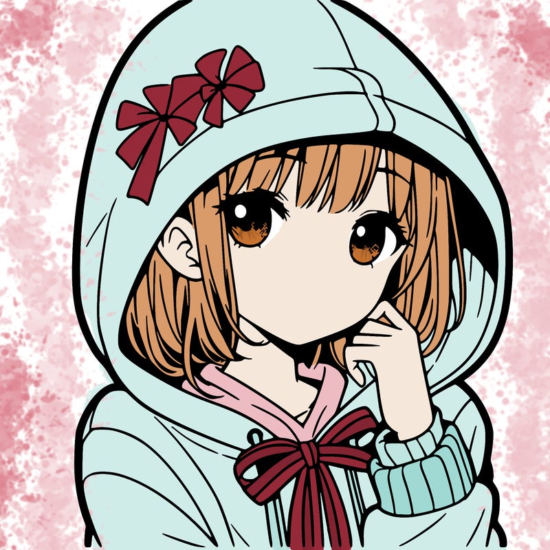 girl with hoodie manga