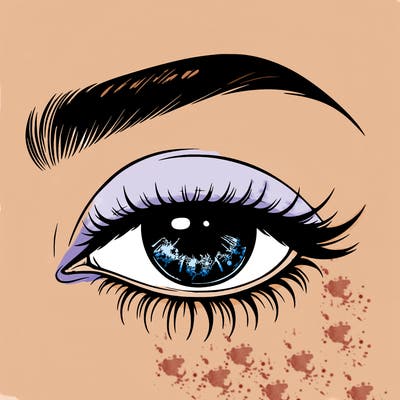 eye closed realistic