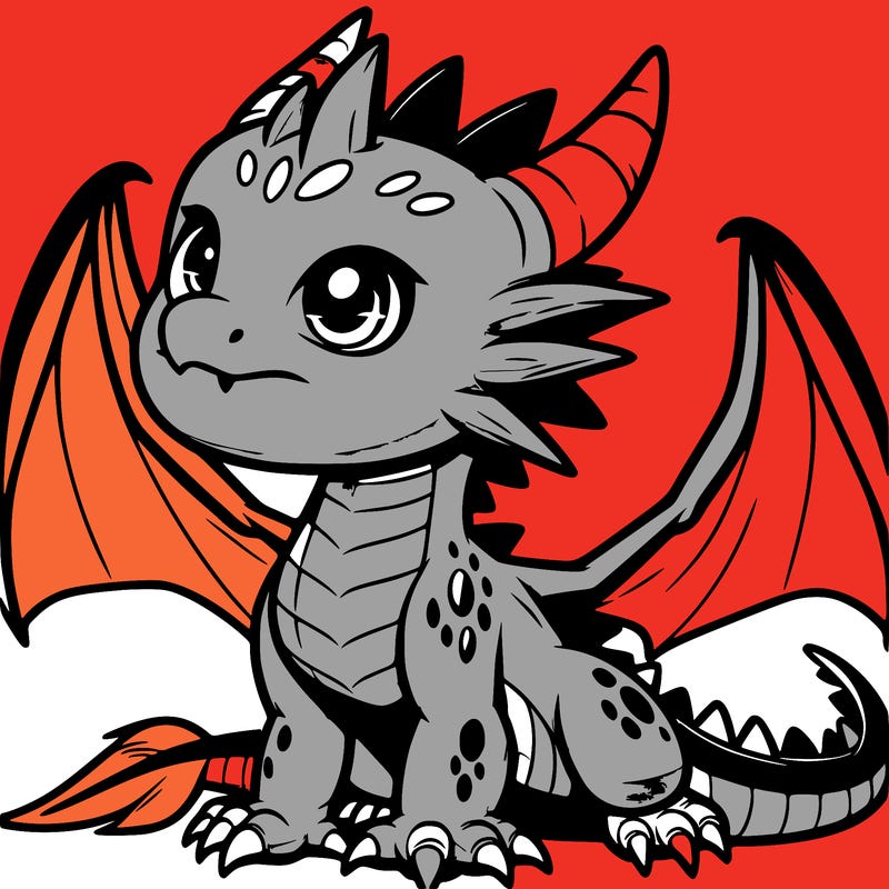 fierce baby night dragon