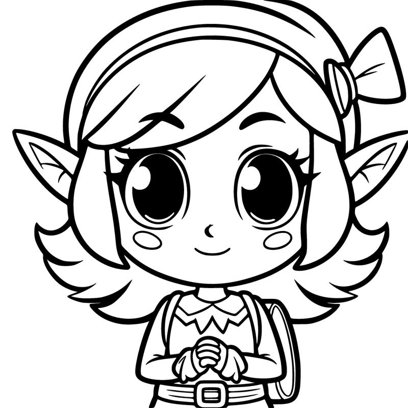 animated girl elf