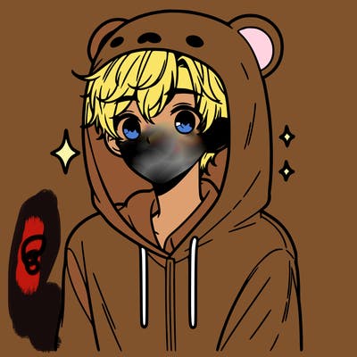 a 17 year old boy in a cute animal hoodie