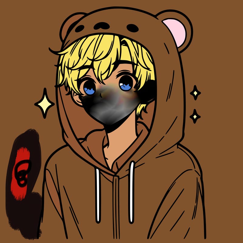 a 17 year old boy in a cute animal hoodie