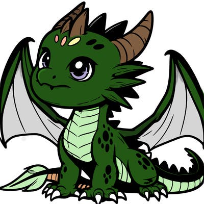 fierce baby night dragon