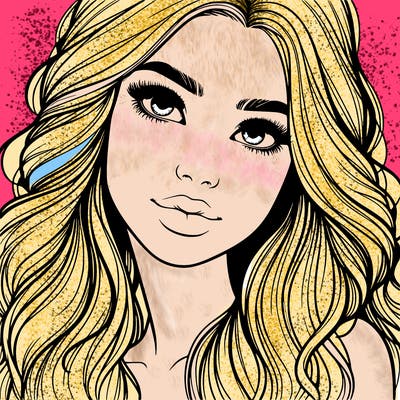 beautiful realistic girl