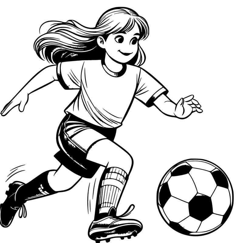 realistic soccer girl