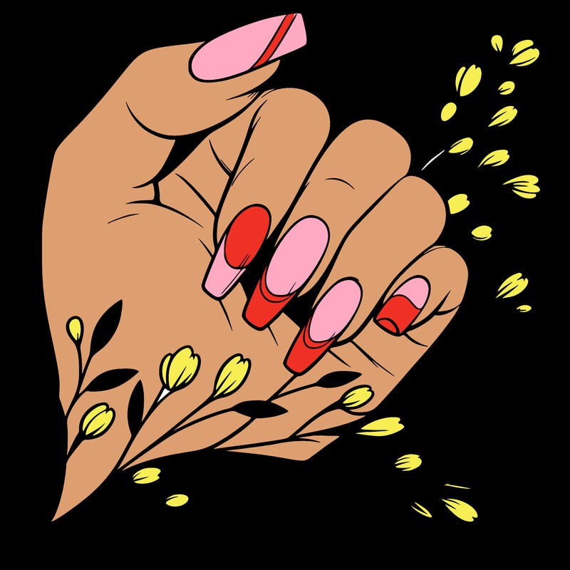 nails with french tip