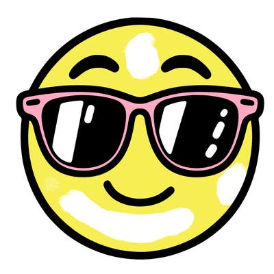 emoji with sunglasses