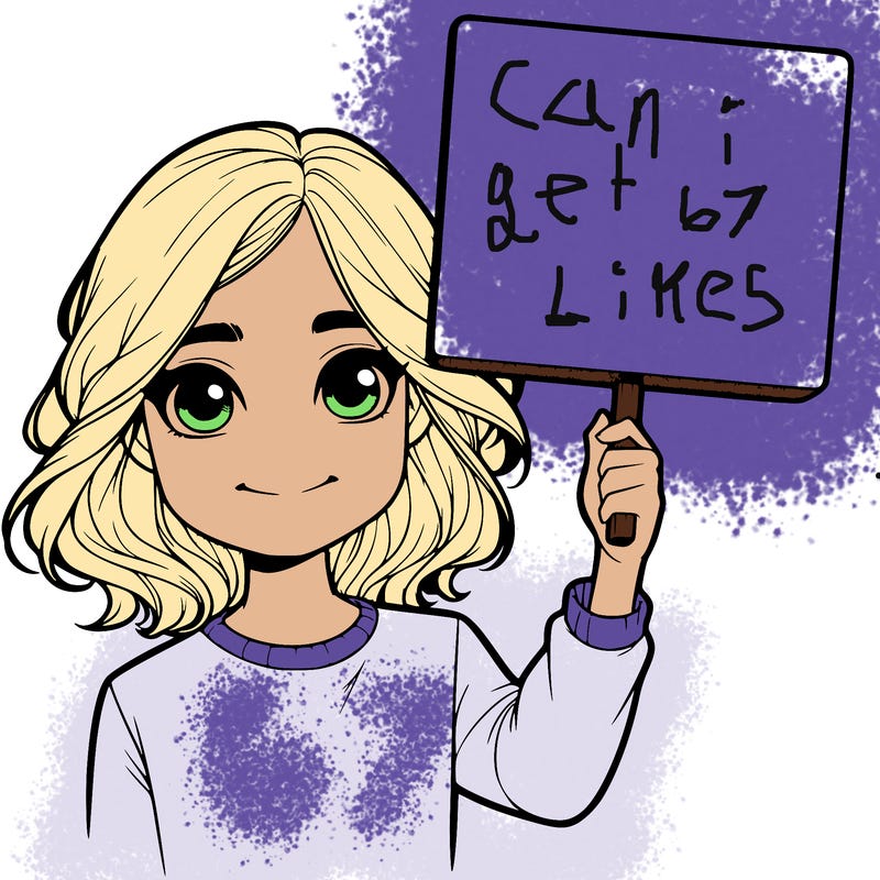 realistic girl holding up a sign