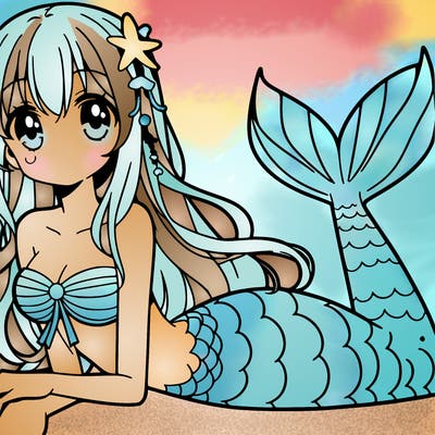 anime mermaid