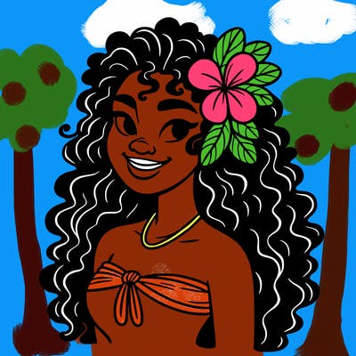 hawaiian black woman
