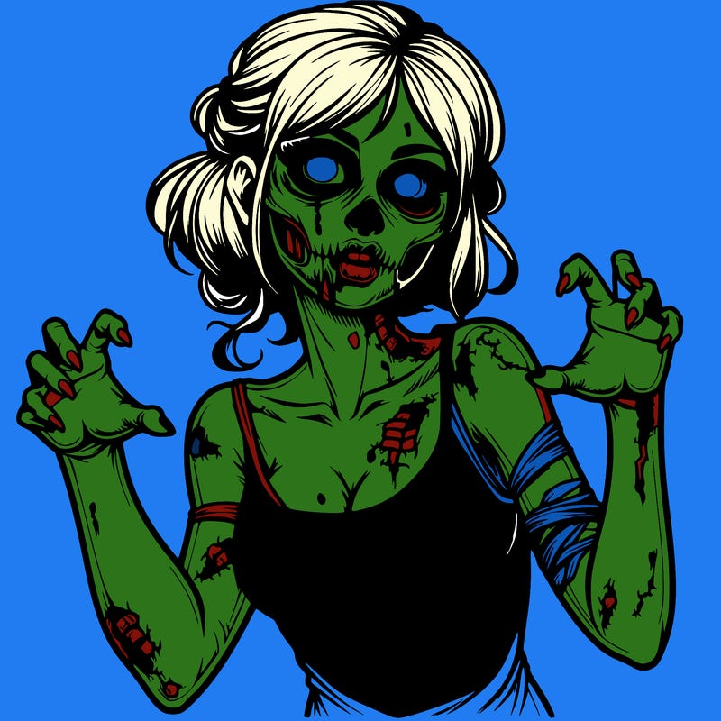 realistic zombie girl