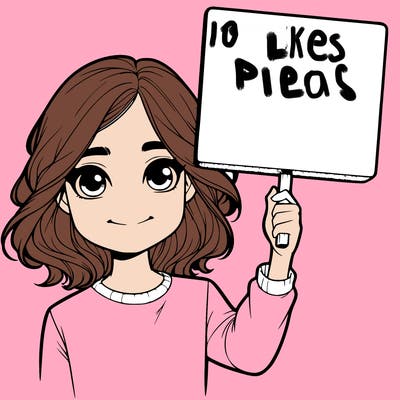 realistic girl holding up a sign