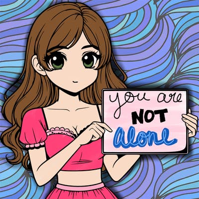 realistic pretty girl holding blank sign