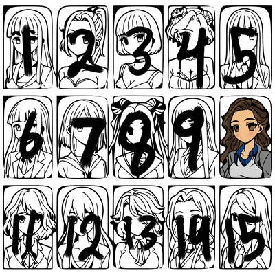 girls that look diffrent anime