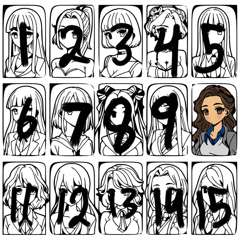 girls that look diffrent anime