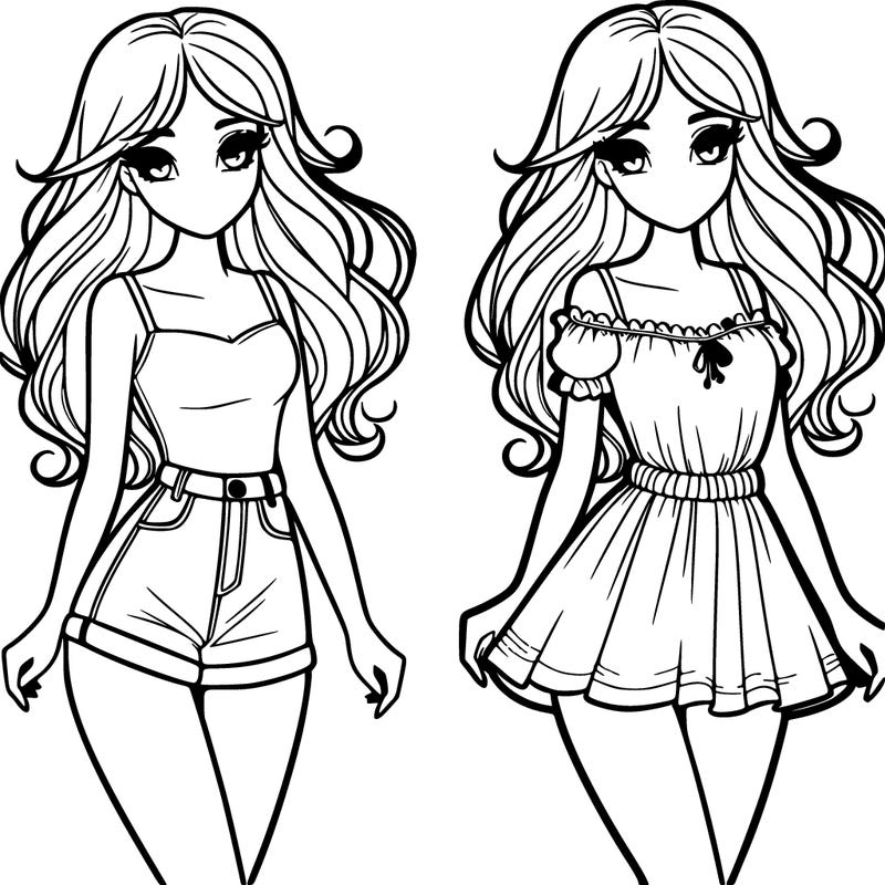 a beautiful girl with a short clothes