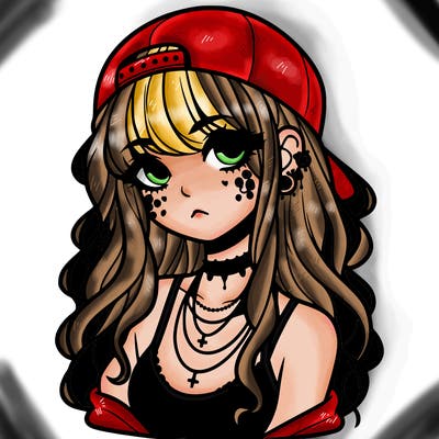 scene girl aesthetic