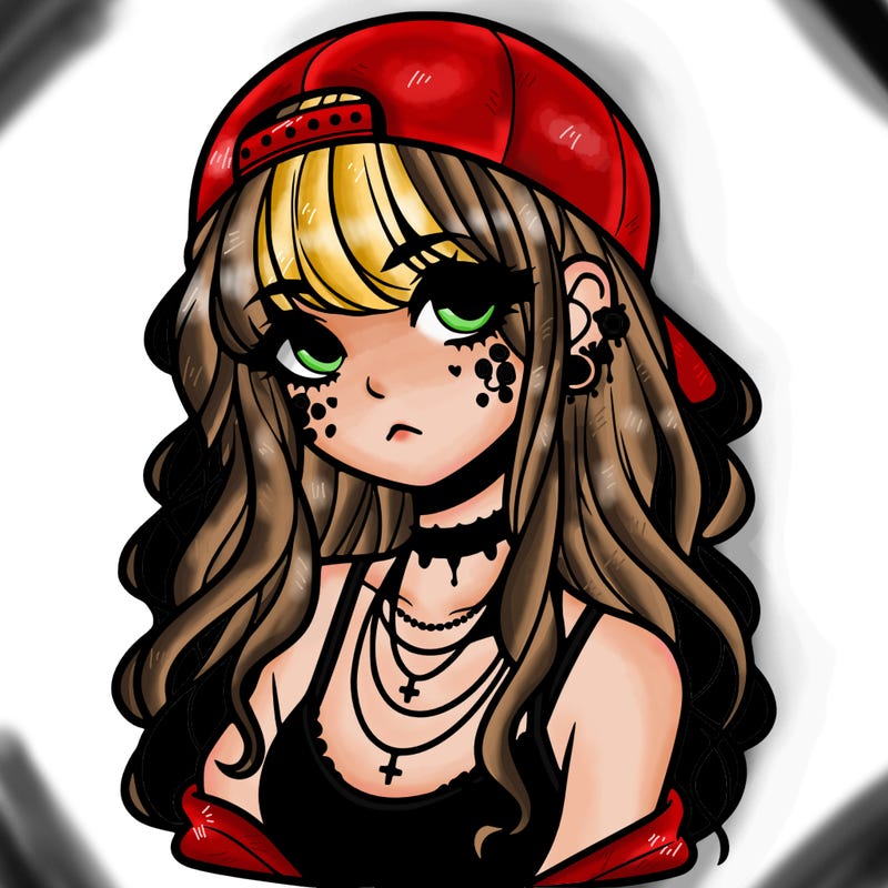 scene girl aesthetic