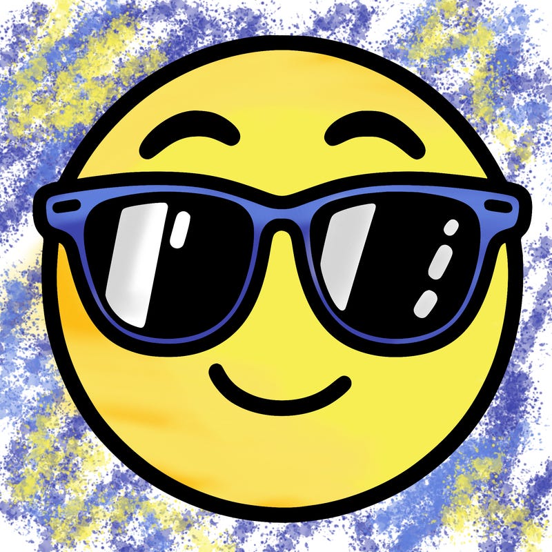 emoji with sunglasses