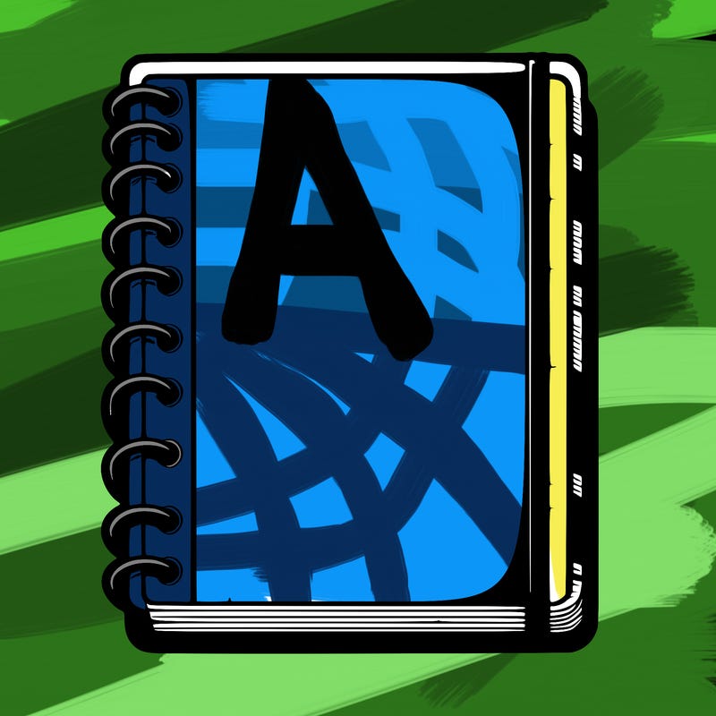 blank, realistic notebook