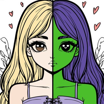 realistic girl split